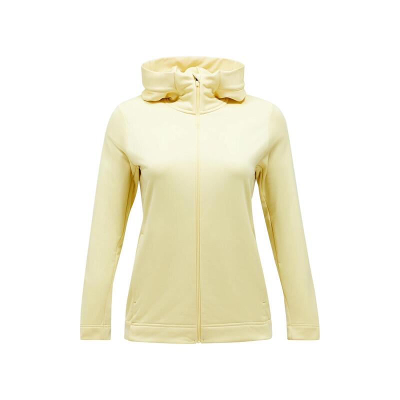 Bluza Peak Performance damska Rider Tech Zip Hood żółta - S