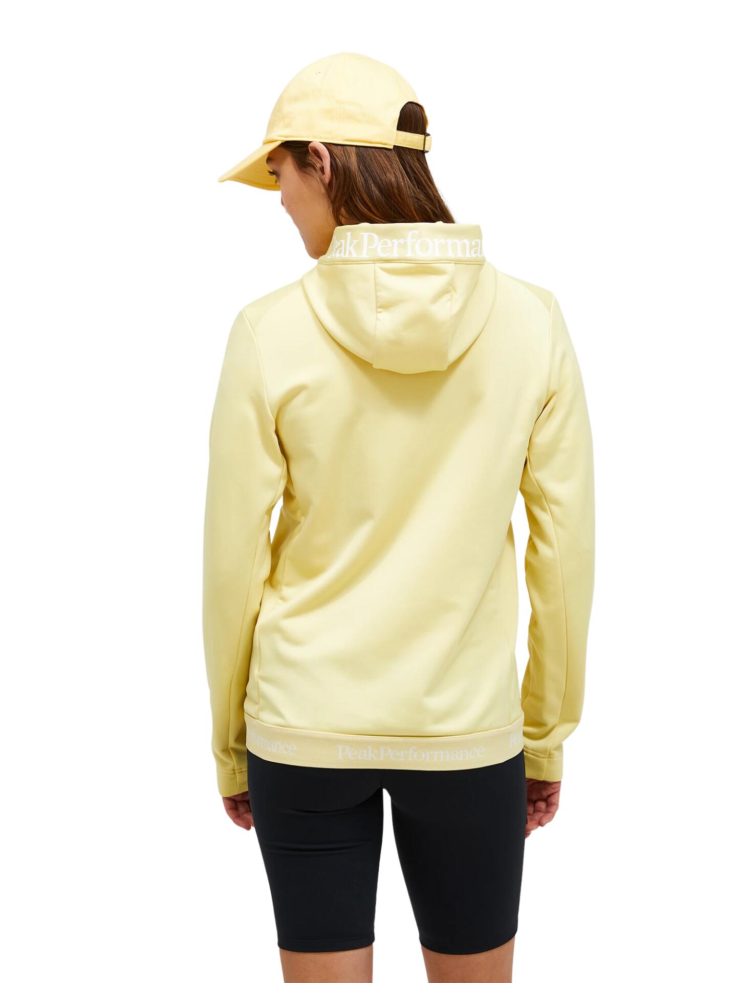 Bluza Peak Performance damska Rider Tech Zip Hood żółta - L 2/6