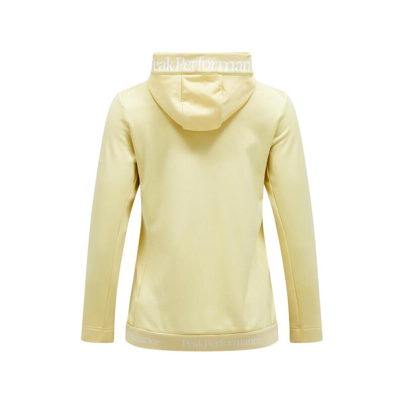 Bluza Peak Performance damska Rider Tech Zip Hood żółta - S