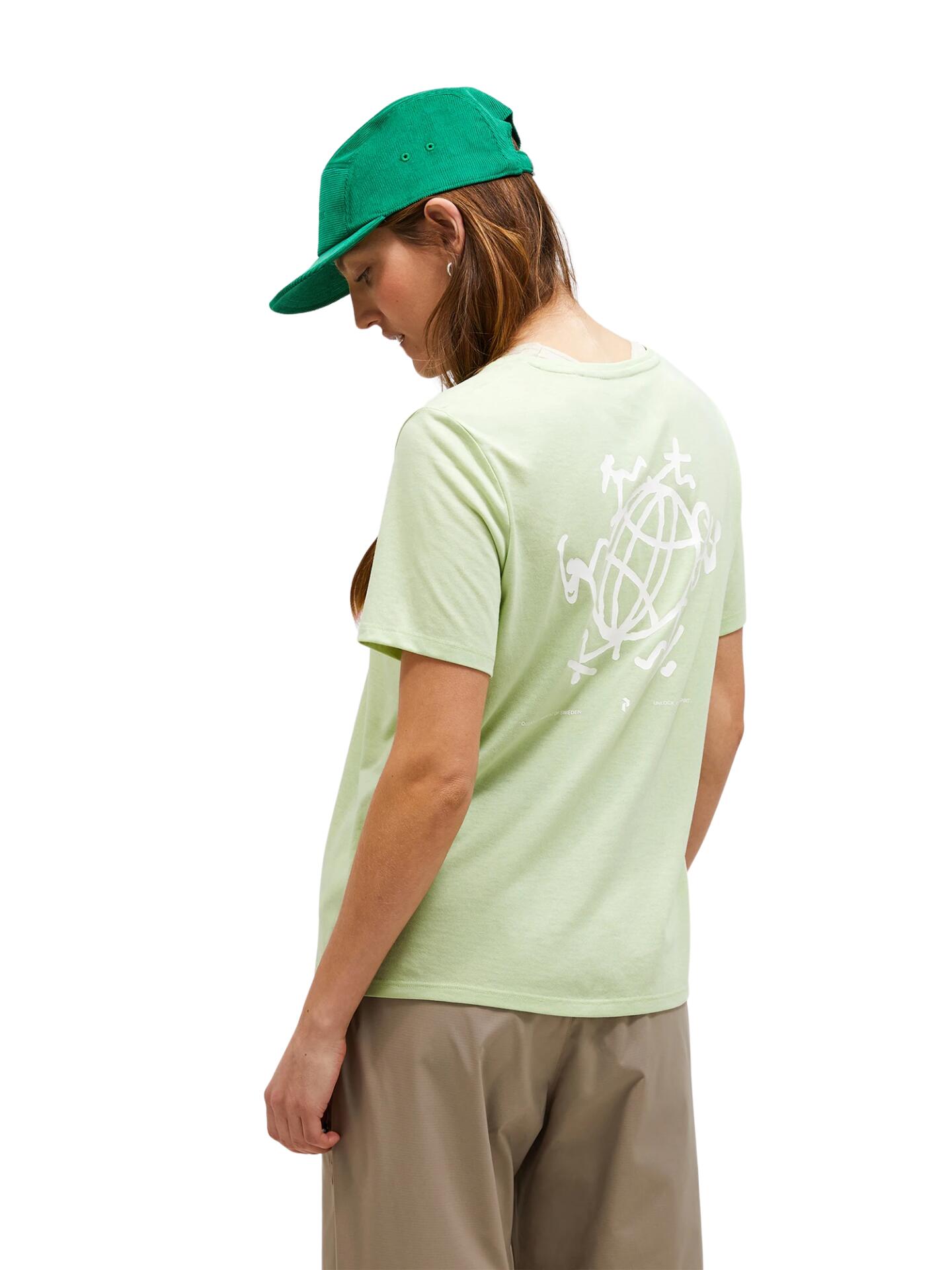 Koszulka Peak Performance damska Explore Graphic Tee zielona - XS 2/6
