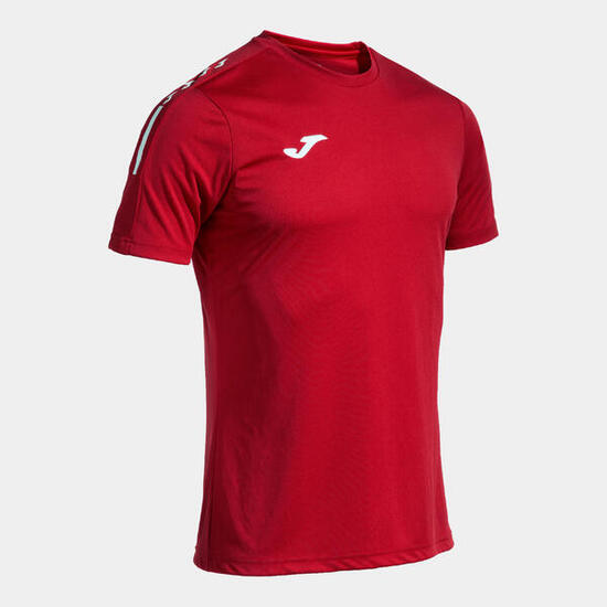 Maillot Manches Courtes Football Homme Joma Olimpiada Rouge