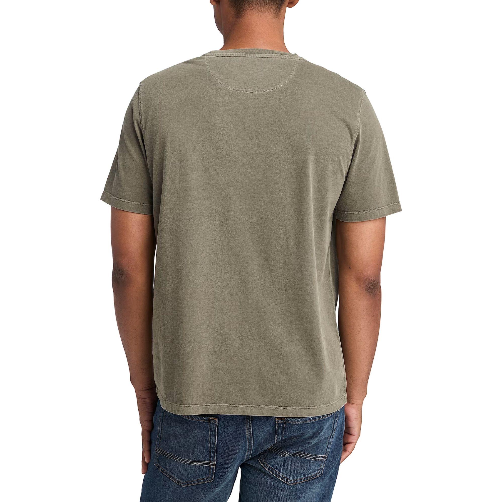 T-shirt Garment-Dyed Groen - TB0A5YAYA58 2/4