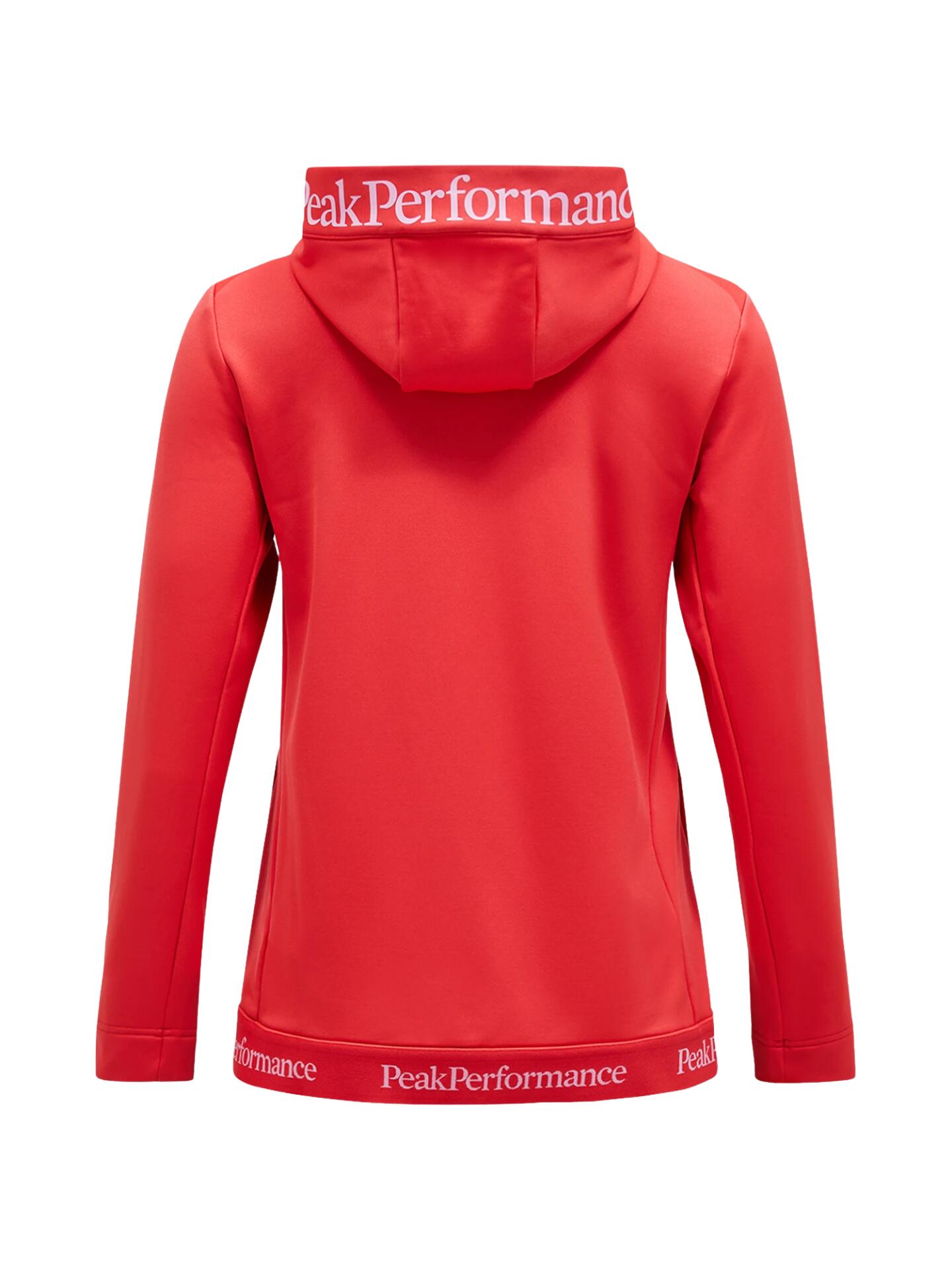 Bluza Peak Performance damska Rider Tech Zip Hood czerwona - L 4/6