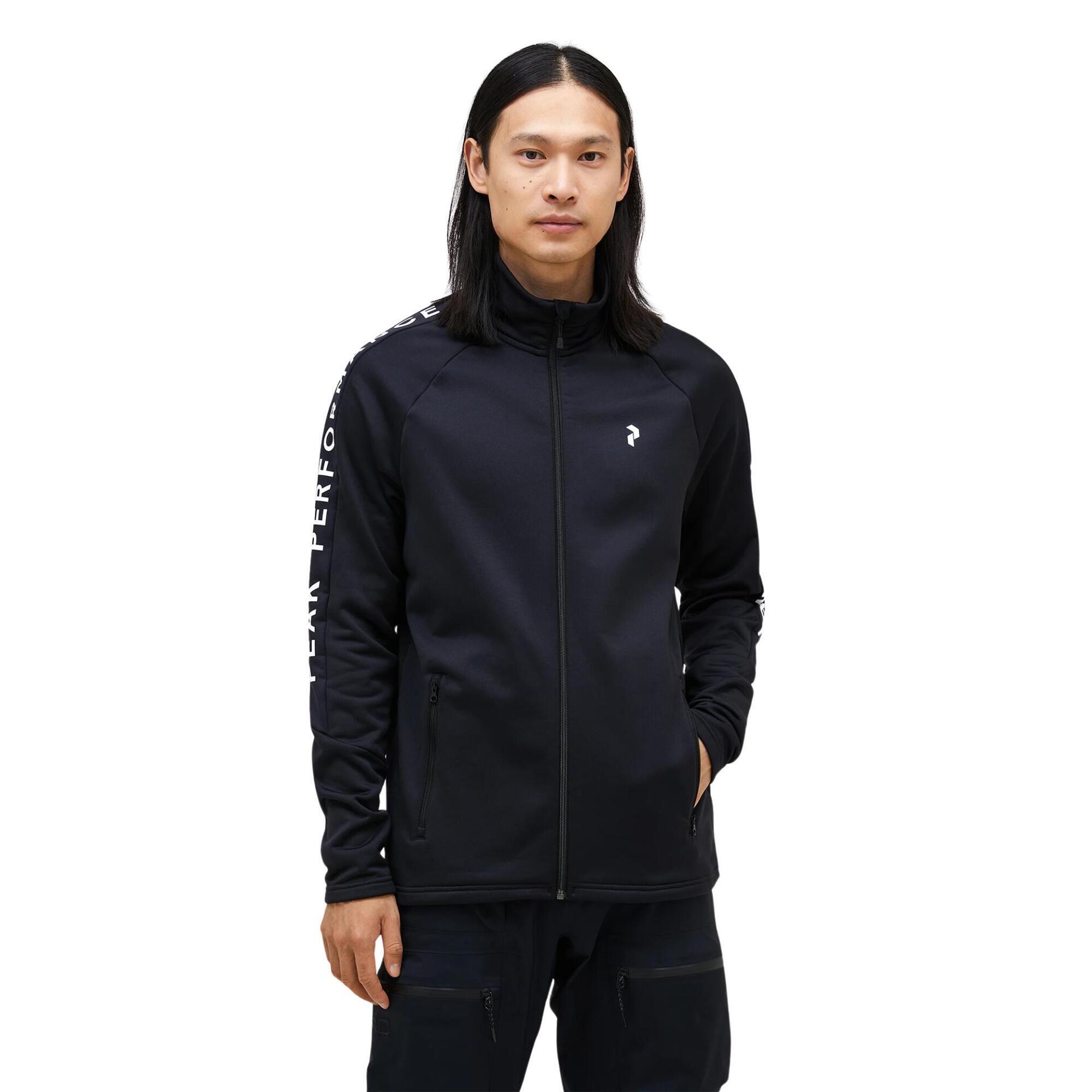 Bluza Peak Performance męska Rider Zip Jacket czarna - XXL