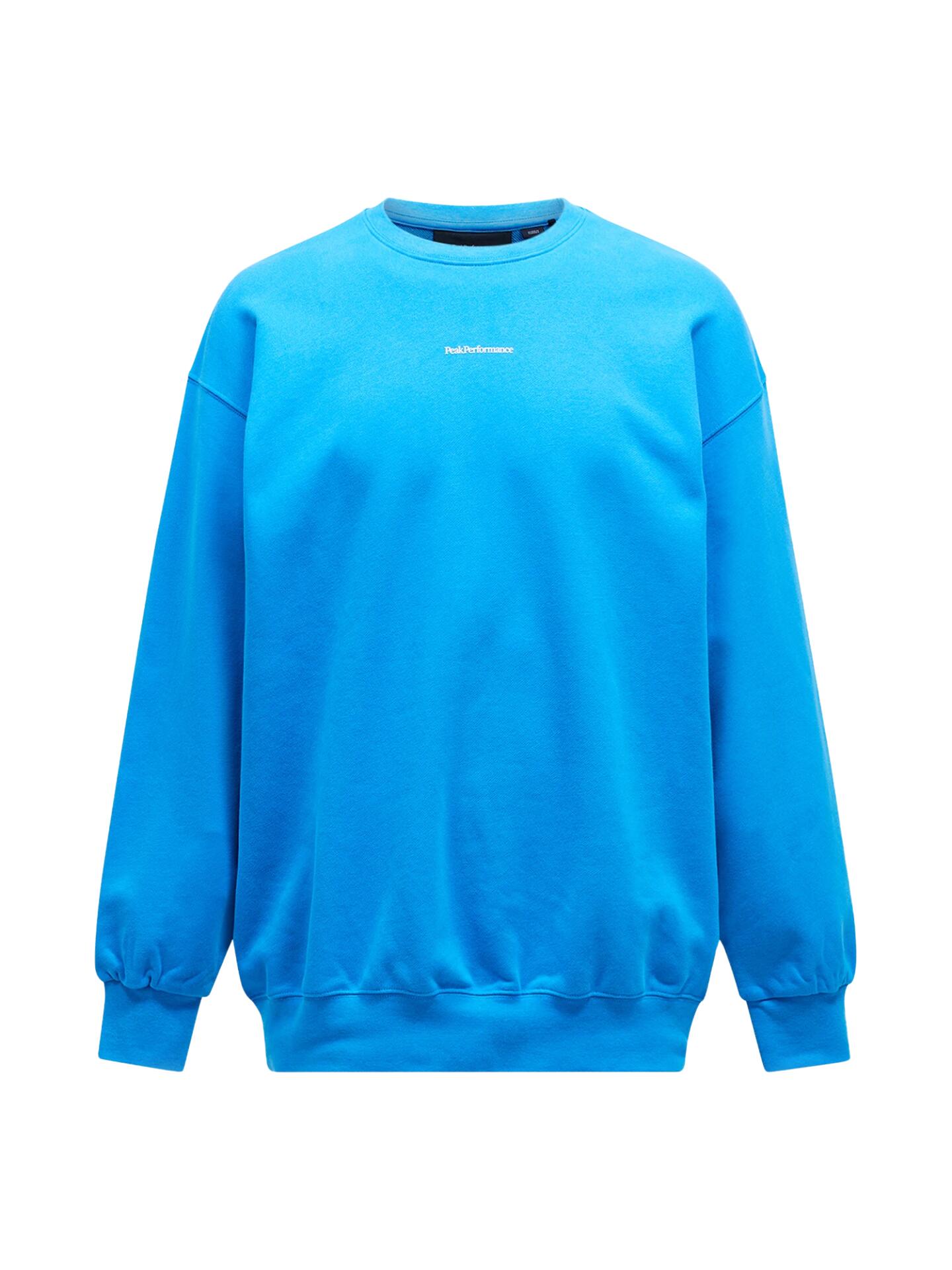 Bluza Peak Performance męska Original Terry Crew niebieska - M 3/6