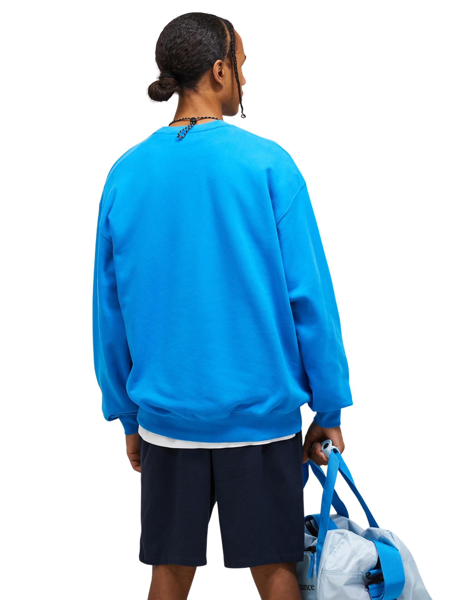 Bluza Peak Performance męska Original Terry Crew niebieska - M 2/6