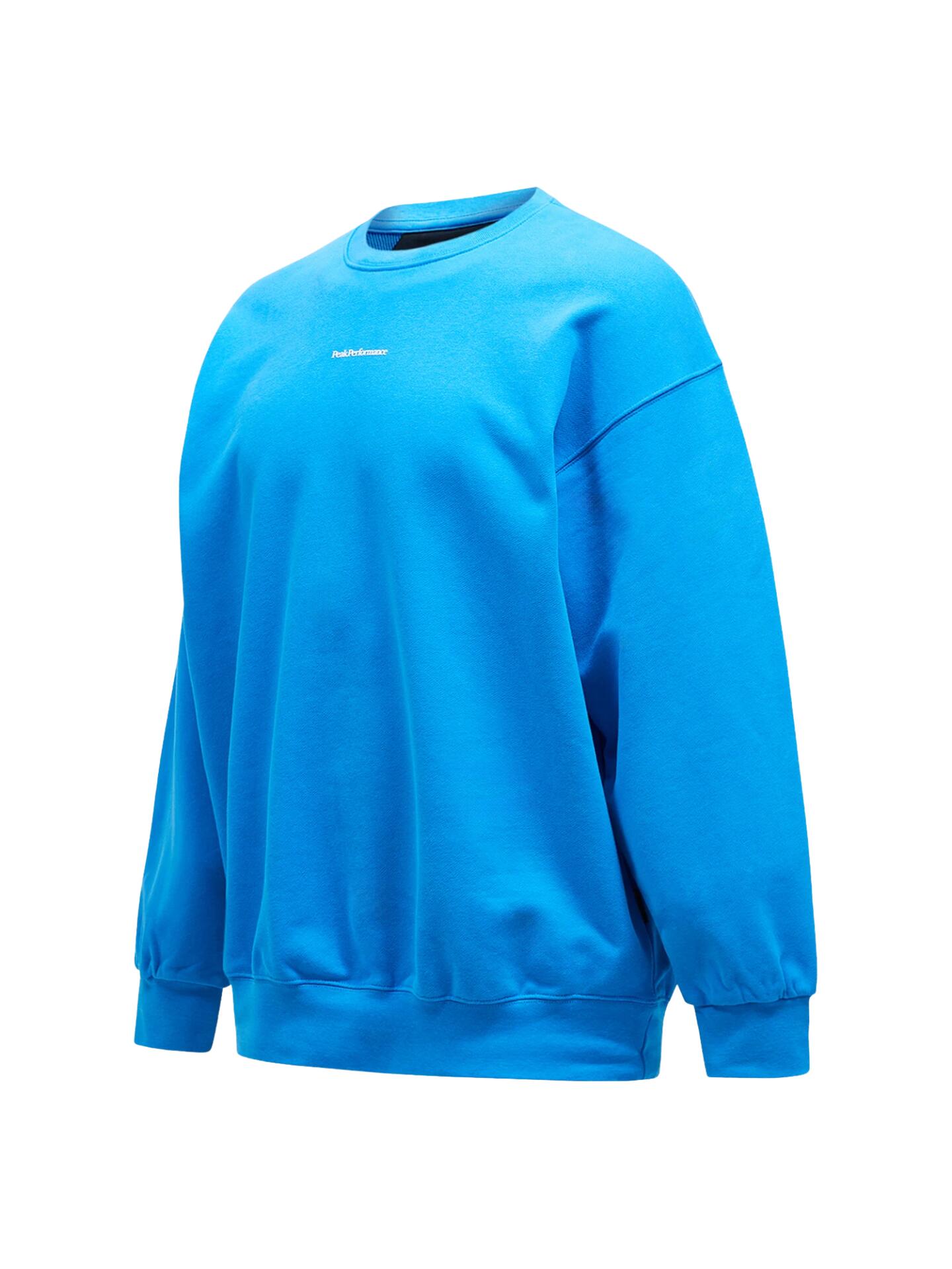 Bluza Peak Performance męska Original Terry Crew niebieska - M 5/6