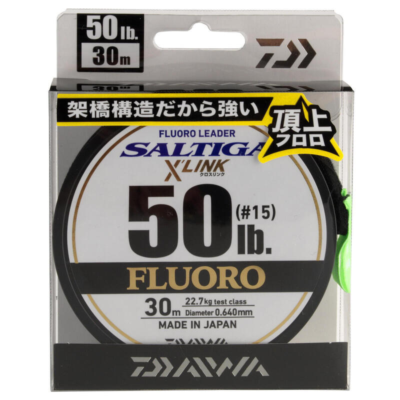 Fir fluorocarbon leader Daiwa Saltiga FC Leader X Link 0.33 mm, 16 lbs, 30 m
