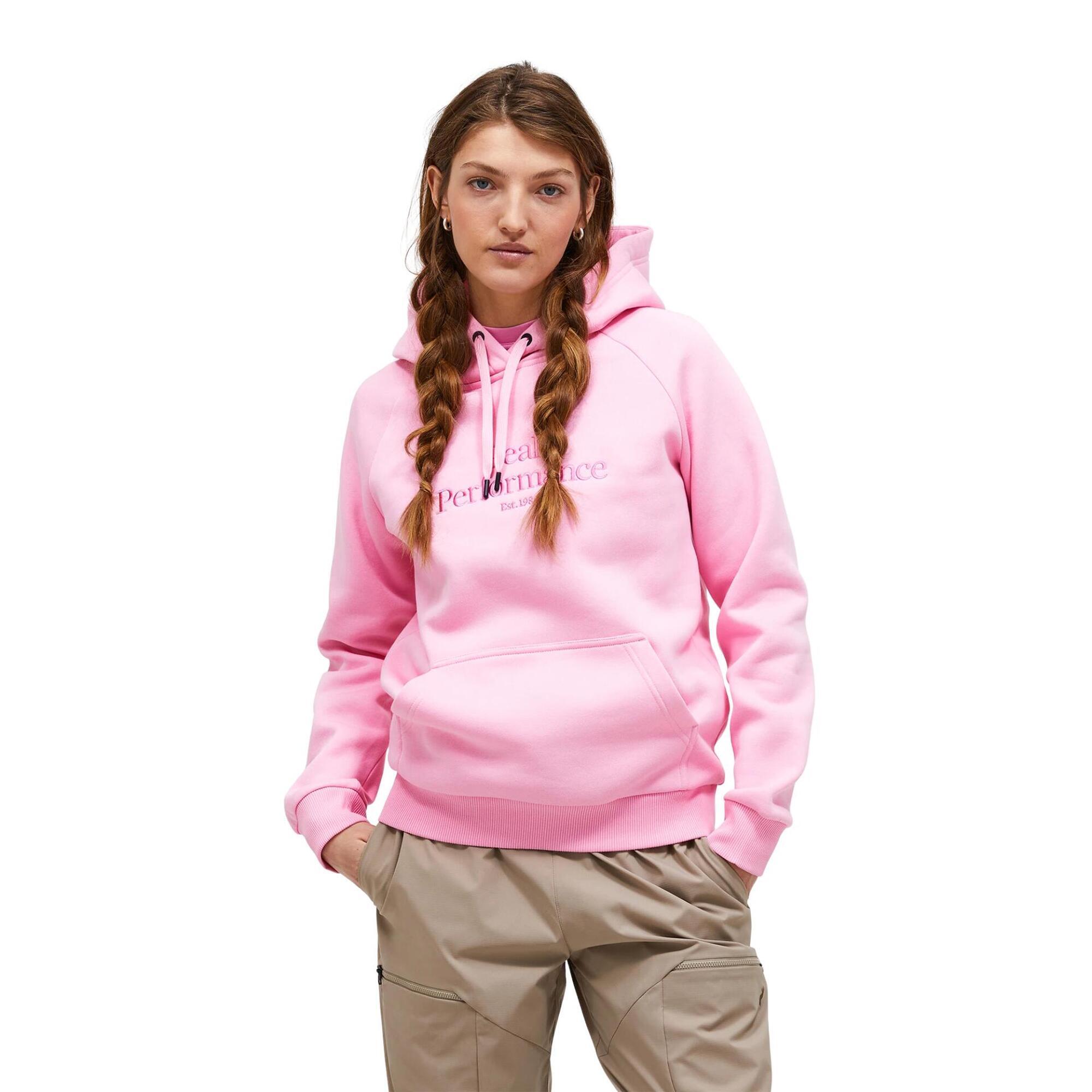 Bluza Peak Performance damska Original Hood różowy - XS
