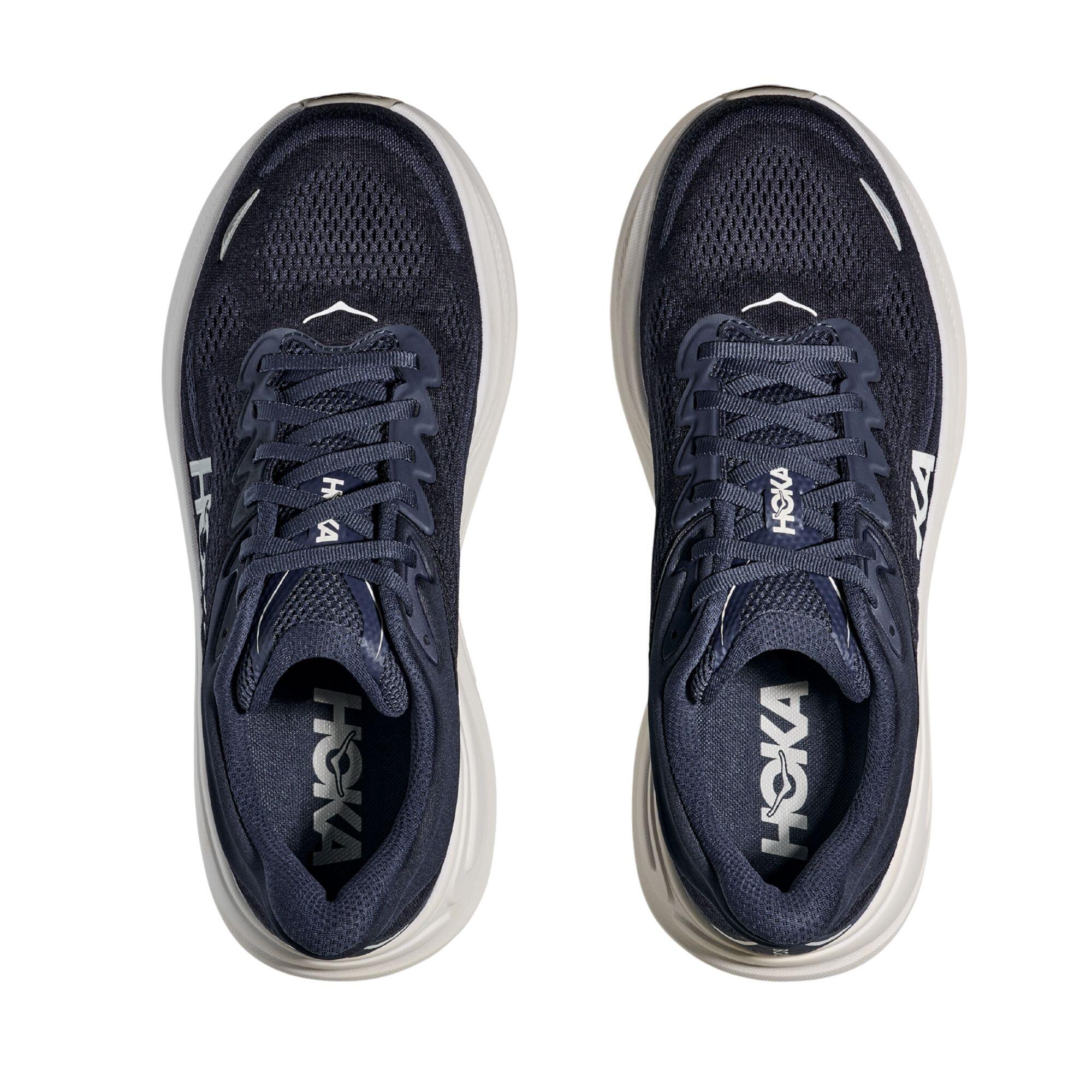 Chaussures Hoka Bondi 9 bleu/blanc confort course 3/5