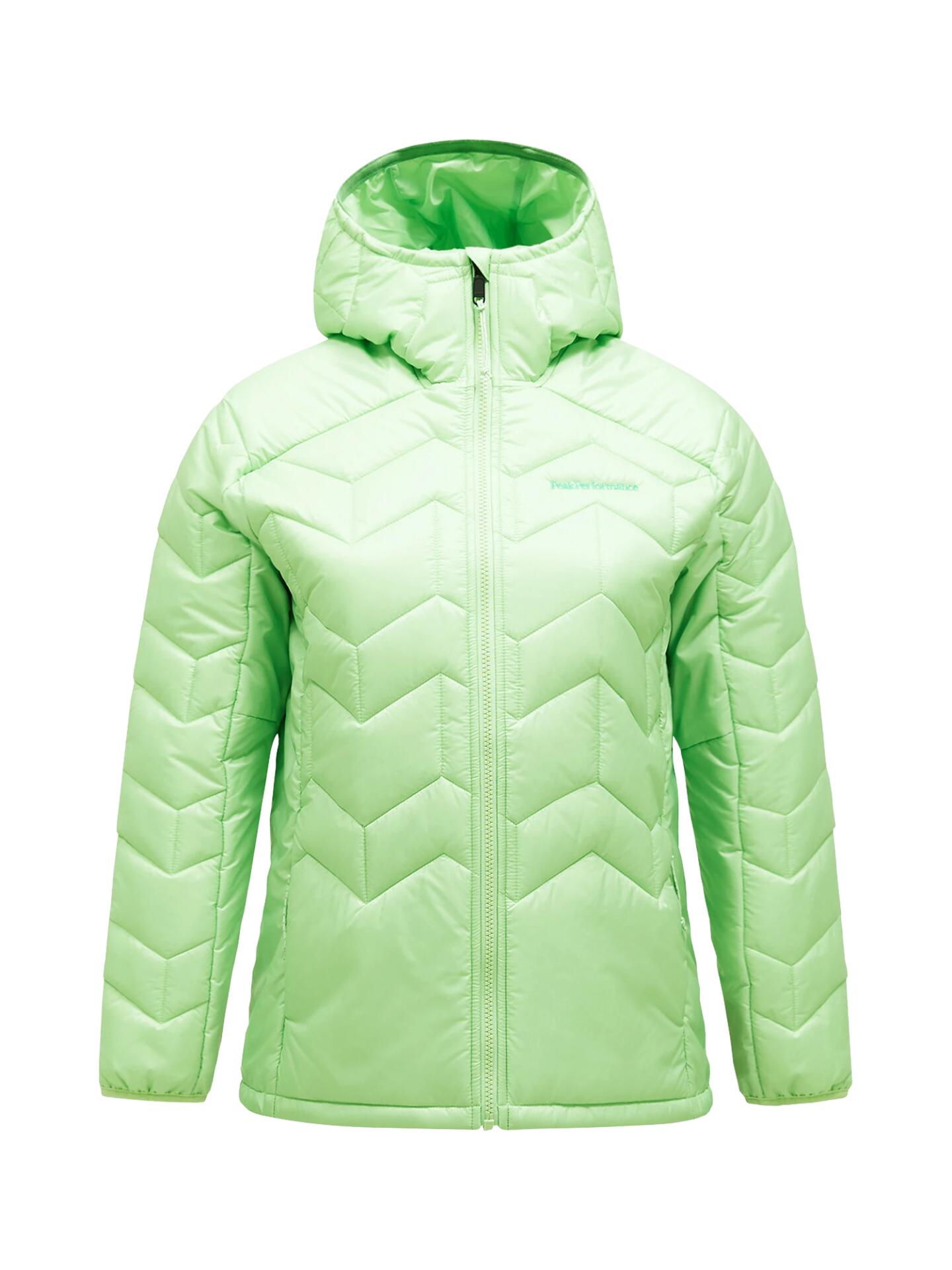 Kurtka Peak Performance damska Elevate Liner Hood Jacket zielona - XS 3/6