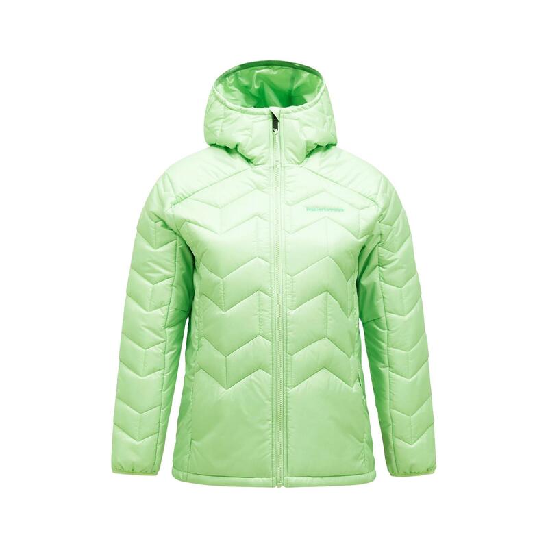 Kurtka Peak Performance damska Elevate Liner Hood Jacket zielona - M