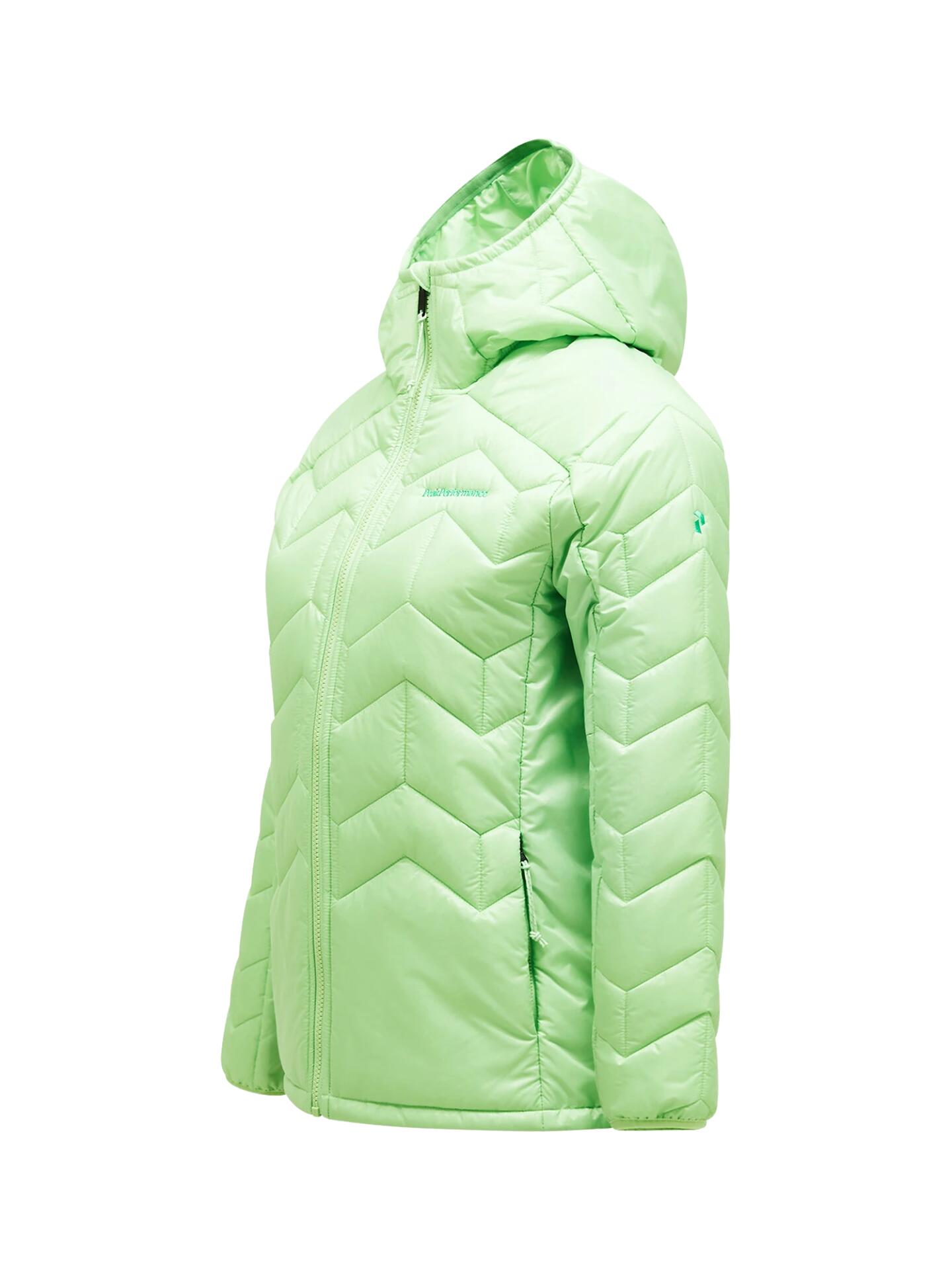 Kurtka Peak Performance damska Elevate Liner Hood Jacket zielona - XS 5/6
