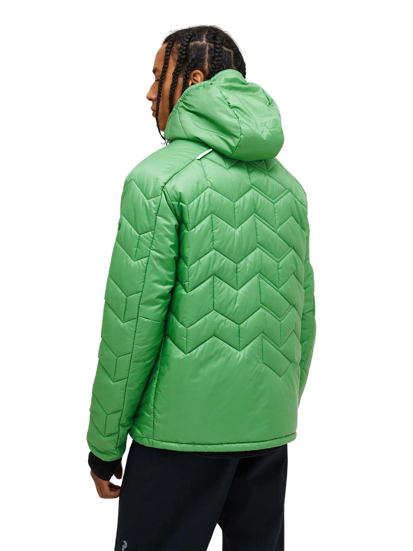 Kurtka Peak Performance męska Elevate Liner Hood zielona - XL 2/6