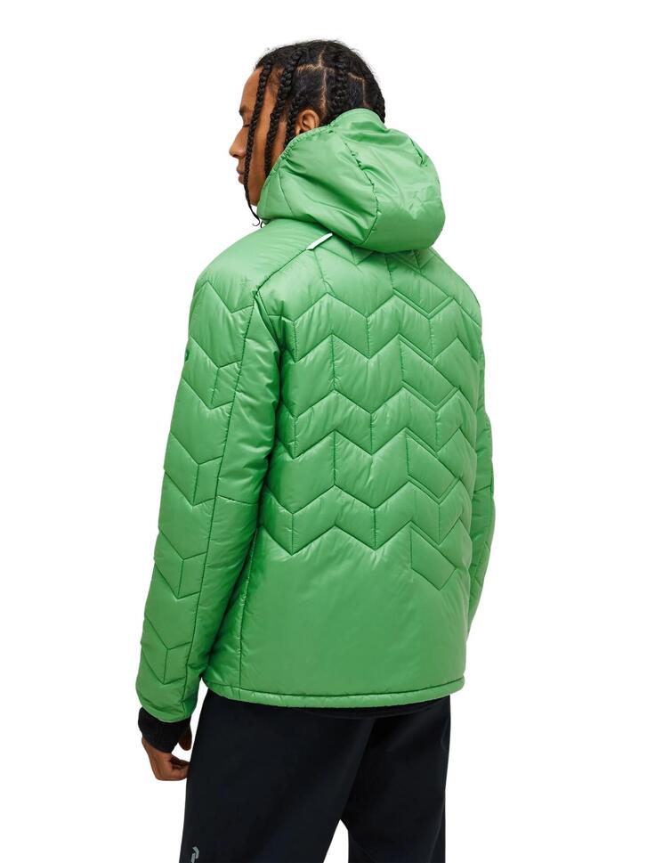 Kurtka Peak Performance męska Elevate Liner Hood zielona - XL