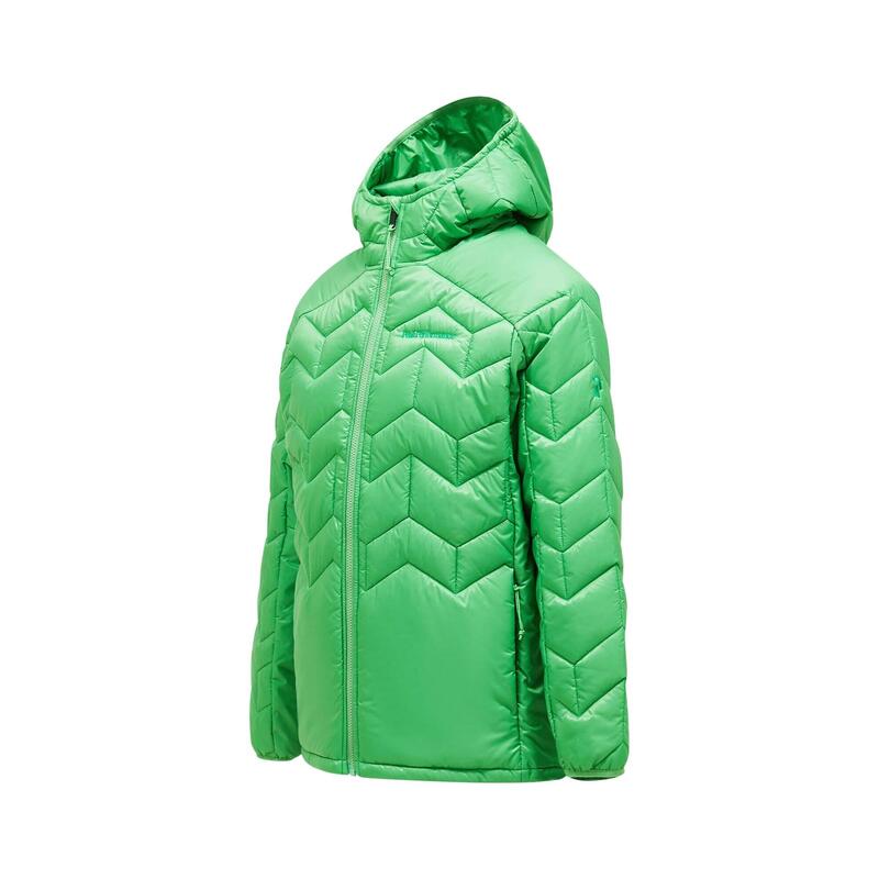 Kurtka Peak Performance męska Elevate Liner Hood zielona - XXL
