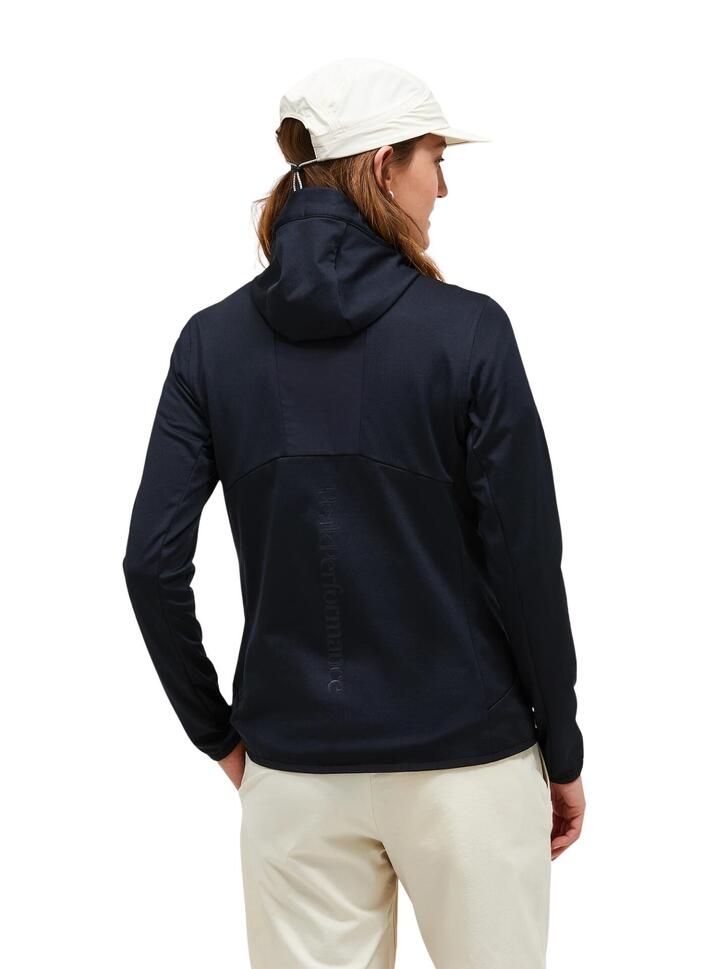 Bluza Peak Performance damska Utility Light Zip Hood czarna - L