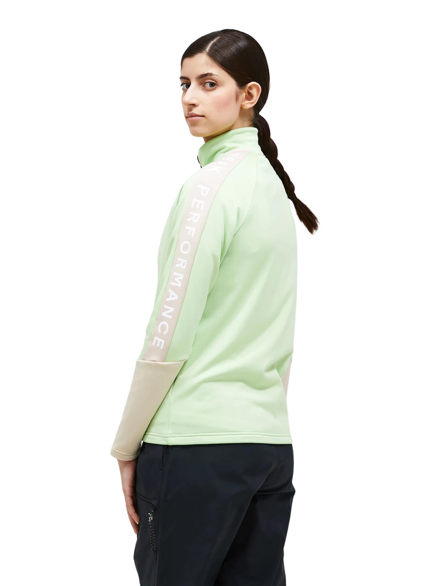 Bluza Peak Performance damska Rider Zip Jacket zielona - L 2/6