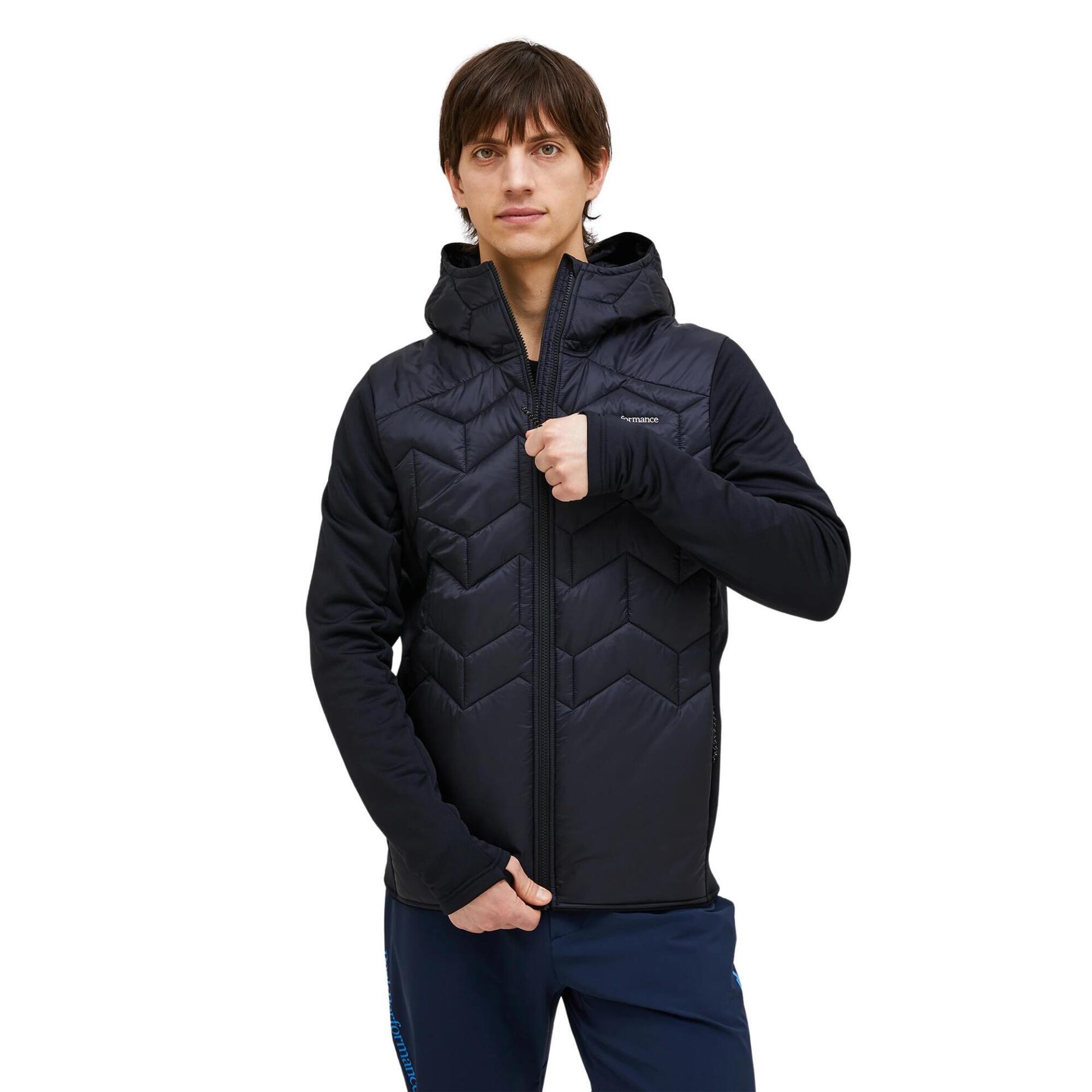 Kurtka Peak Performance męska Elevate Liner Hybrid Hood Jacket czarna - M