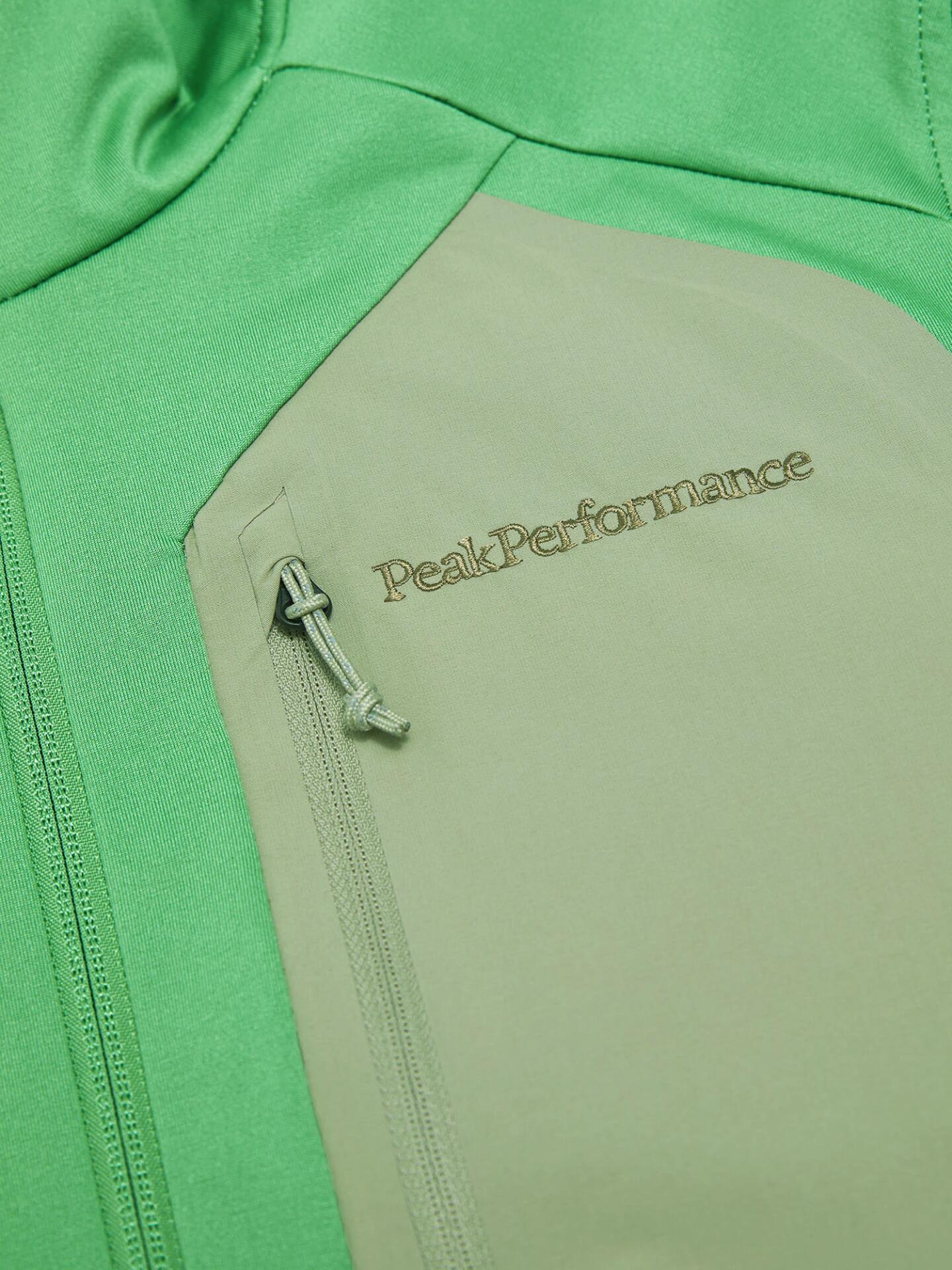 Bluza Peak Performance męska Utility Light Zip Hood zielona - M 6/6