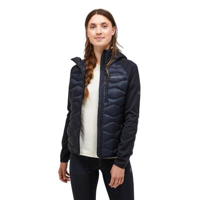 Kurtka Peak Performance puchowa damska Helium Down Hybrid Hood czarna - L