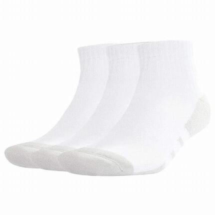 Calcetines Adidas Essentials Cushioned Quarter Blanco Gris 3 Pares