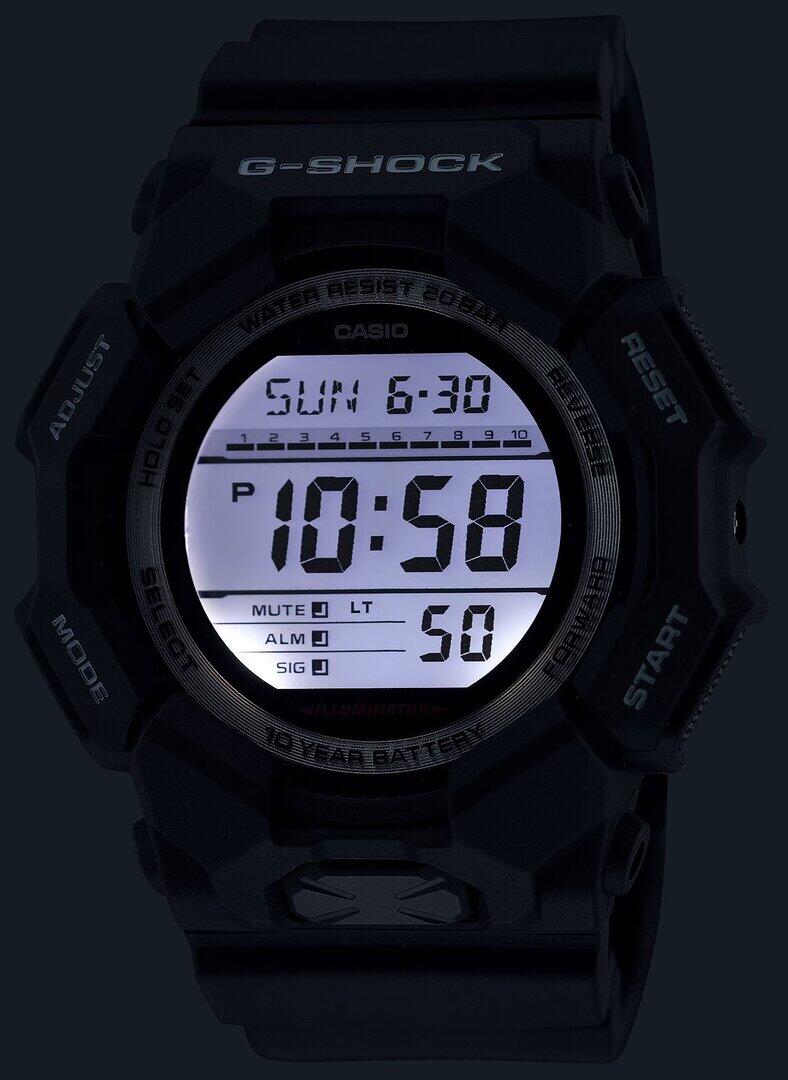 Casio Digital Montre Noir/LCD GD-010-1ER 4/6