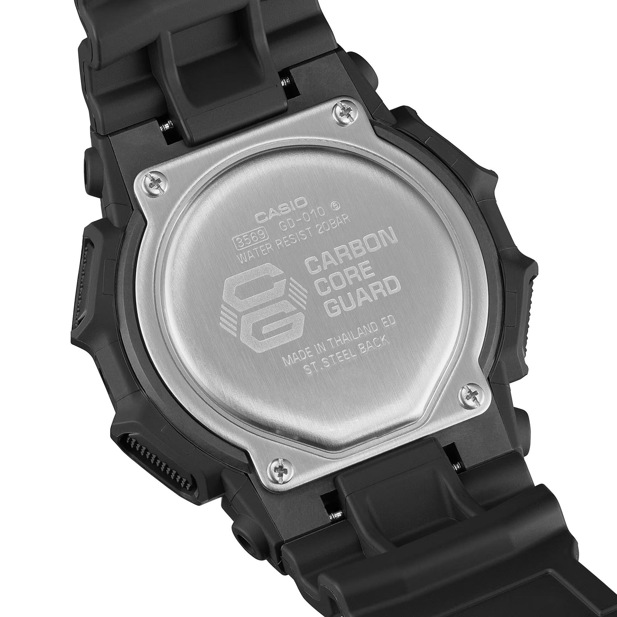 Casio Digital Montre Noir/Noir GD-010-1A1ER 2/4
