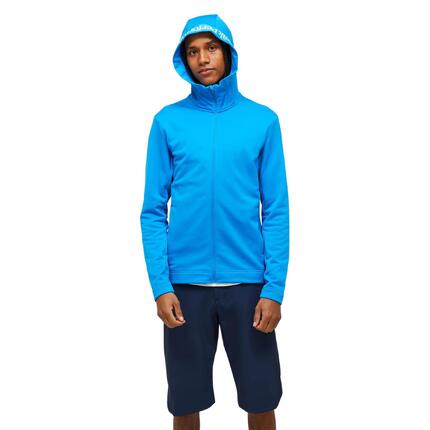 Bluza Peak Performance męska Rider Tech Zip Hood niebieska - M