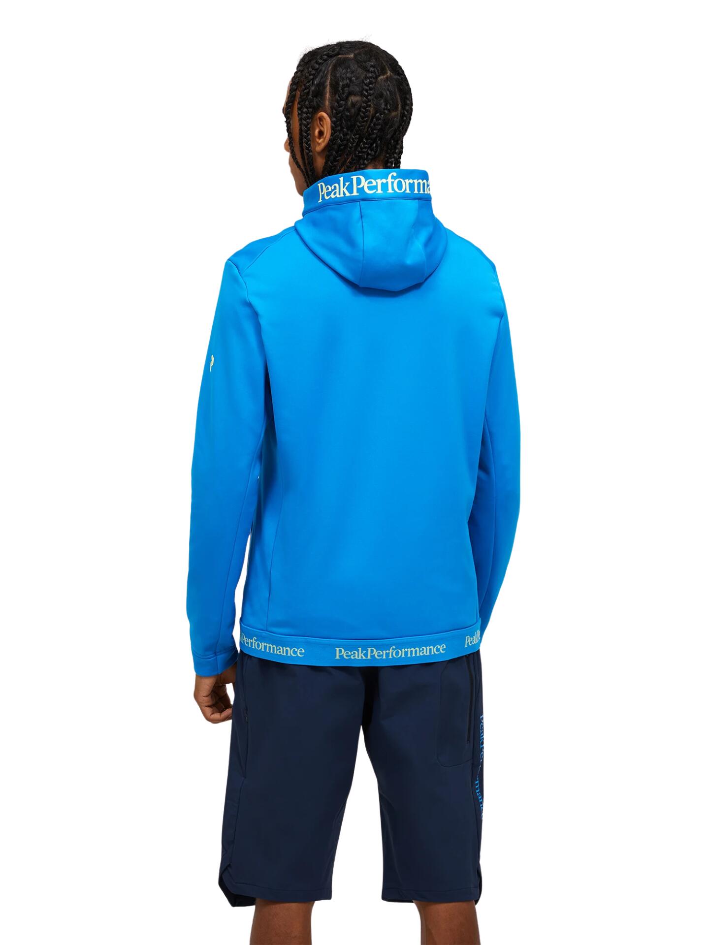 Bluza Peak Performance męska Rider Tech Zip Hood niebieska - M 2/6