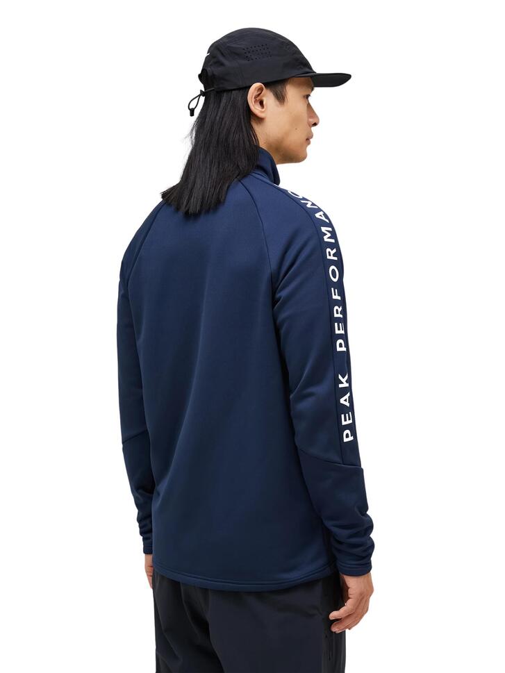 Bluza Peak Performance męska Rider Zip Jacket granatowa - L