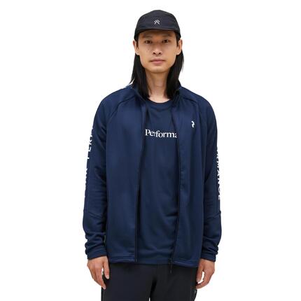 Bluza Peak Performance męska Rider Zip Jacket granatowa - L