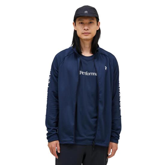 Bluza Peak Performance męska Rider Zip Jacket granatowa - L