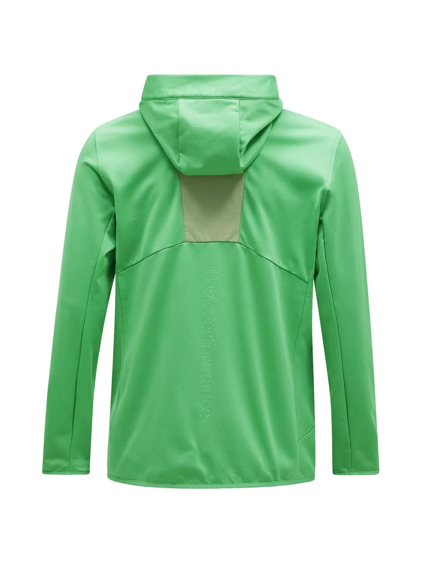 Bluza Peak Performance męska Utility Light Zip Hood zielona - M 4/6