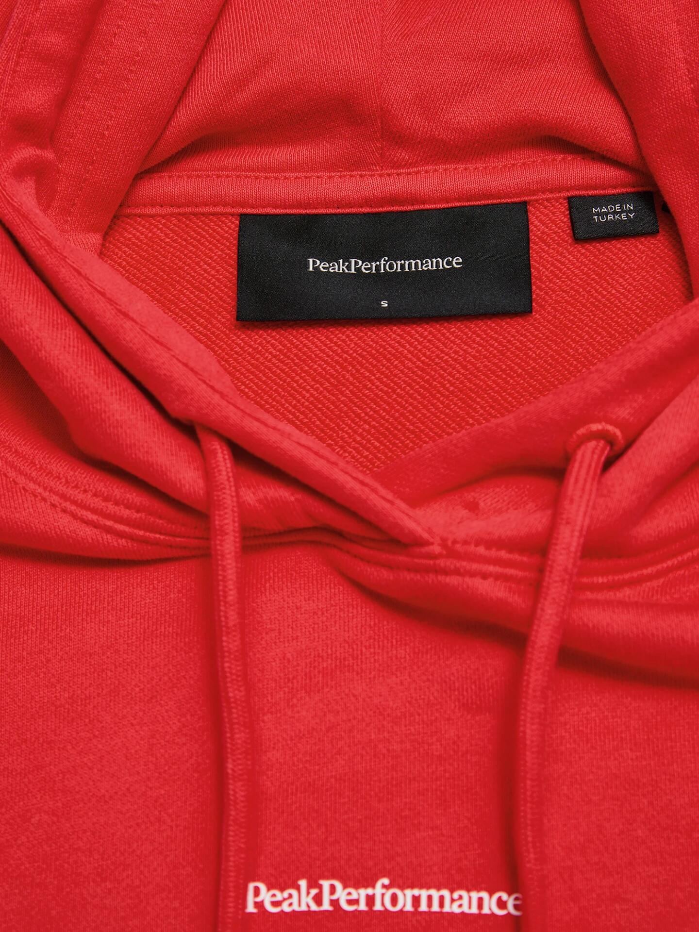 Bluza Peak Performance damska Original Terry Hood czerwona - M 6/7