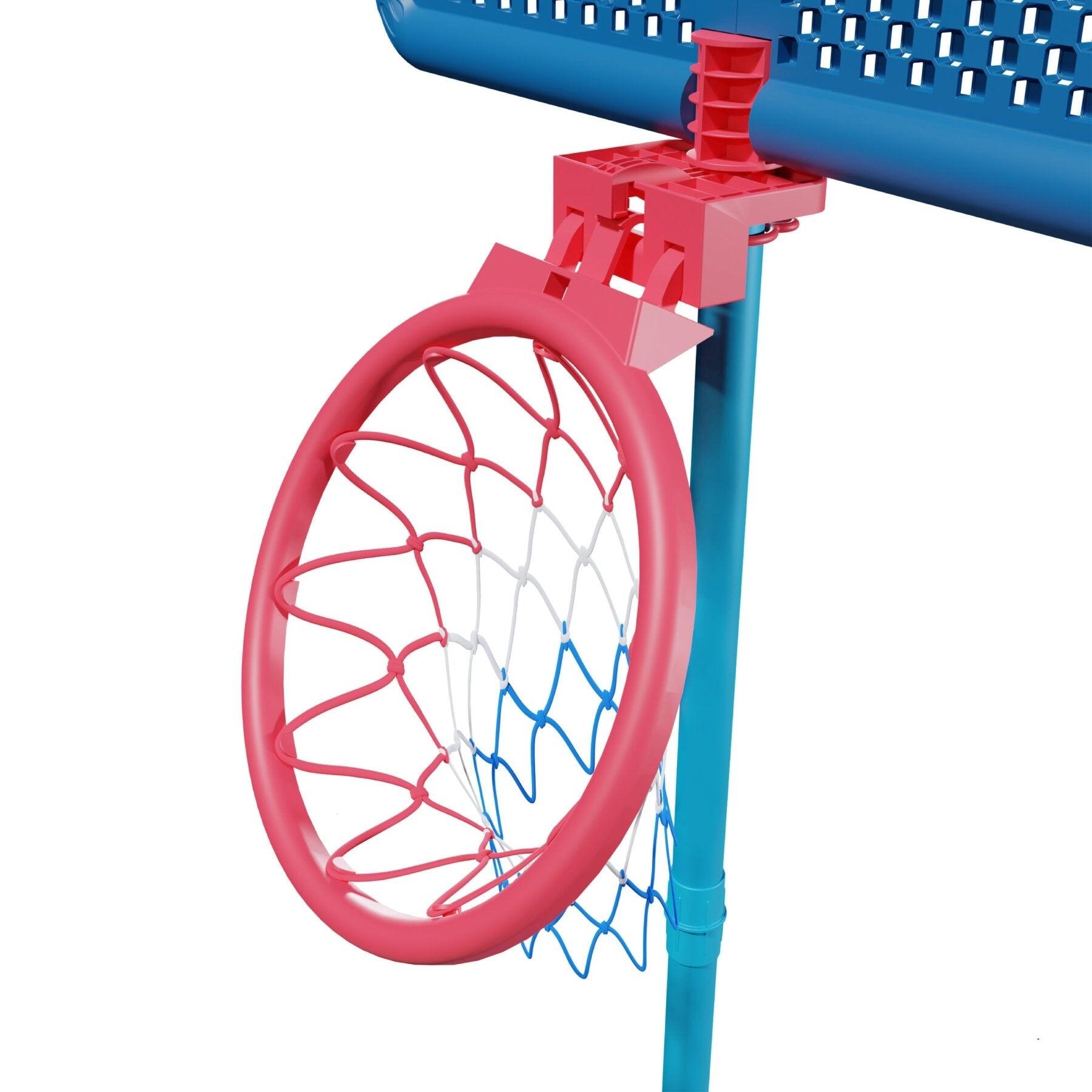 Swingball Basketballkorb für alle Oberflächen  Blau 3/7