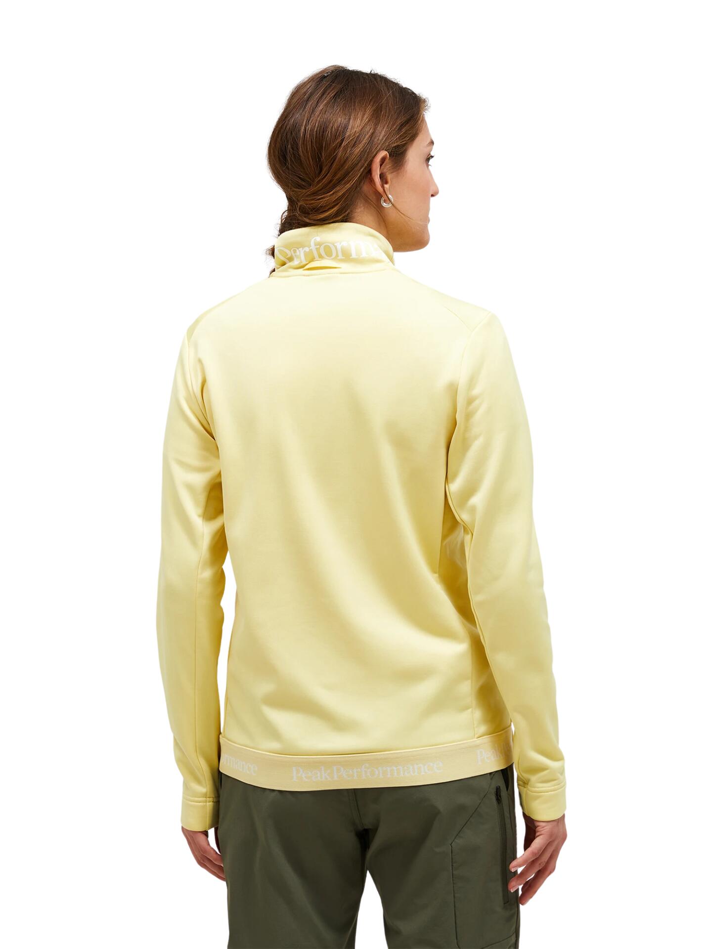 Bluza Peak Performance damska Rider Tech Zip Jacket żółta - L 2/6