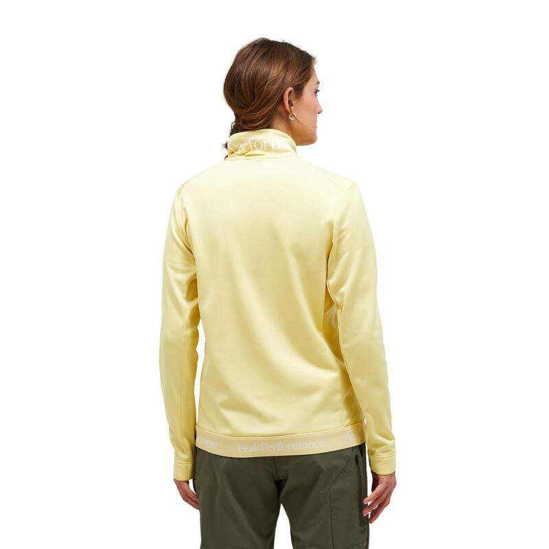 Bluza Peak Performance damska Rider Tech Zip Jacket żółta - L