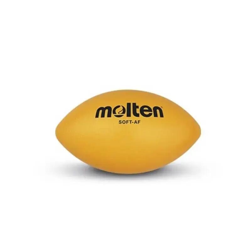 Set 10 Mingi Soft Mini-Rugby Molten SOFT-AF, Ø 270 mm, Spumă – Galben 3/4