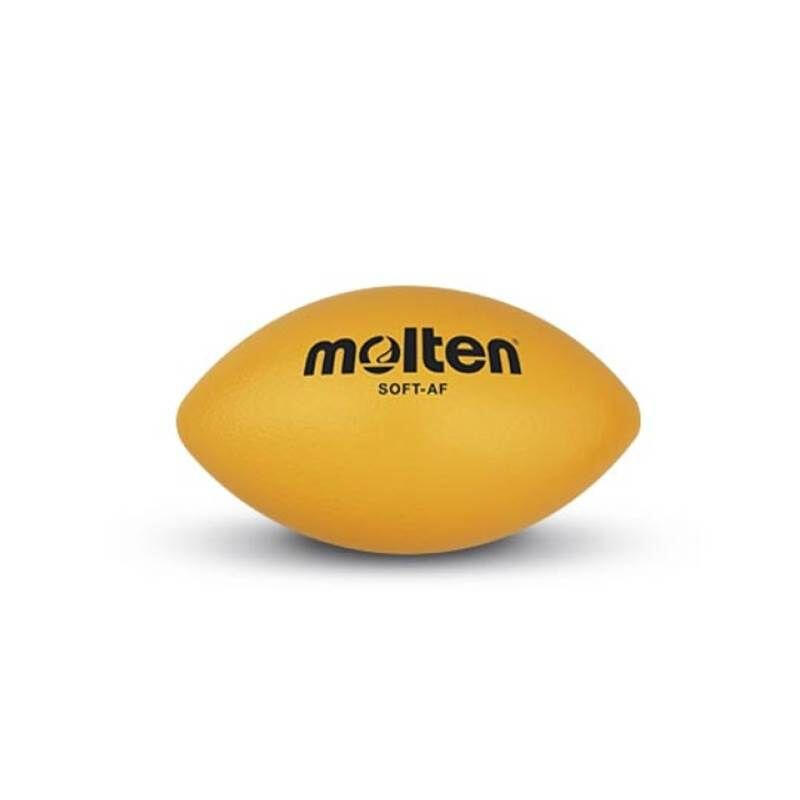 Set 10 Mingi Soft Mini-Rugby Molten SOFT-AF, Ø 270 mm, Spumă – Galben
