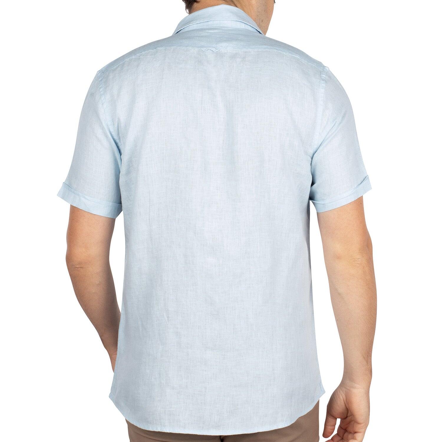 Chemise lin manches courtes homme 2/5
