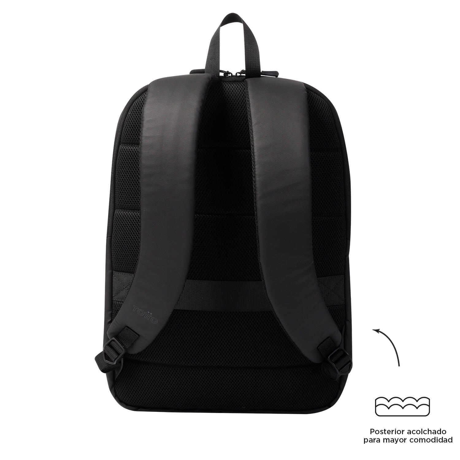 Totto Mochila ejecutiva Vania Negro Poliéster 30.5 x 46.5 x 14.5 cm 3/5