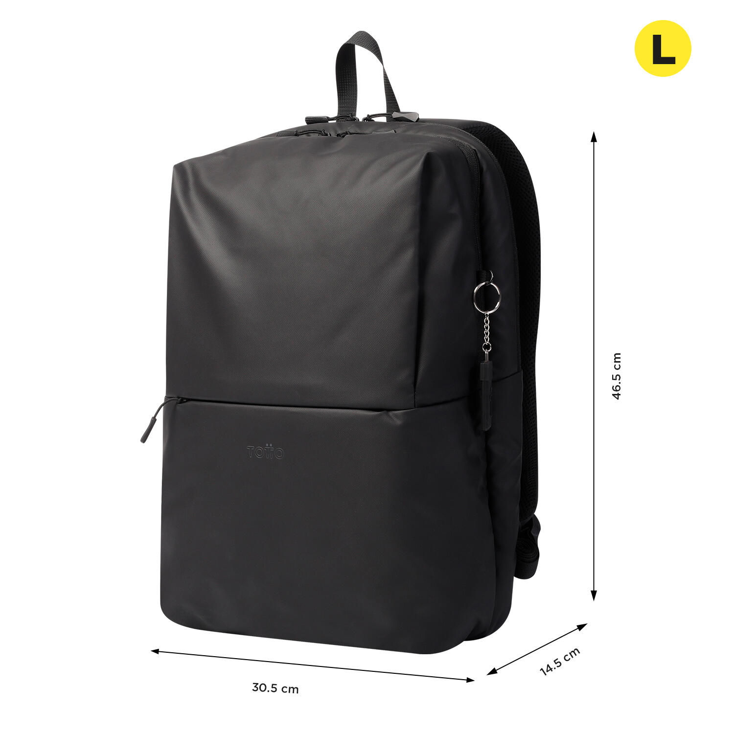 Totto Mochila ejecutiva Vania Negro Poliéster 30.5 x 46.5 x 14.5 cm 2/5