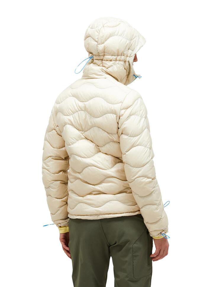 Kurtka Peak Performance puchowa damska Helium Utility Down Hood beżowa - S