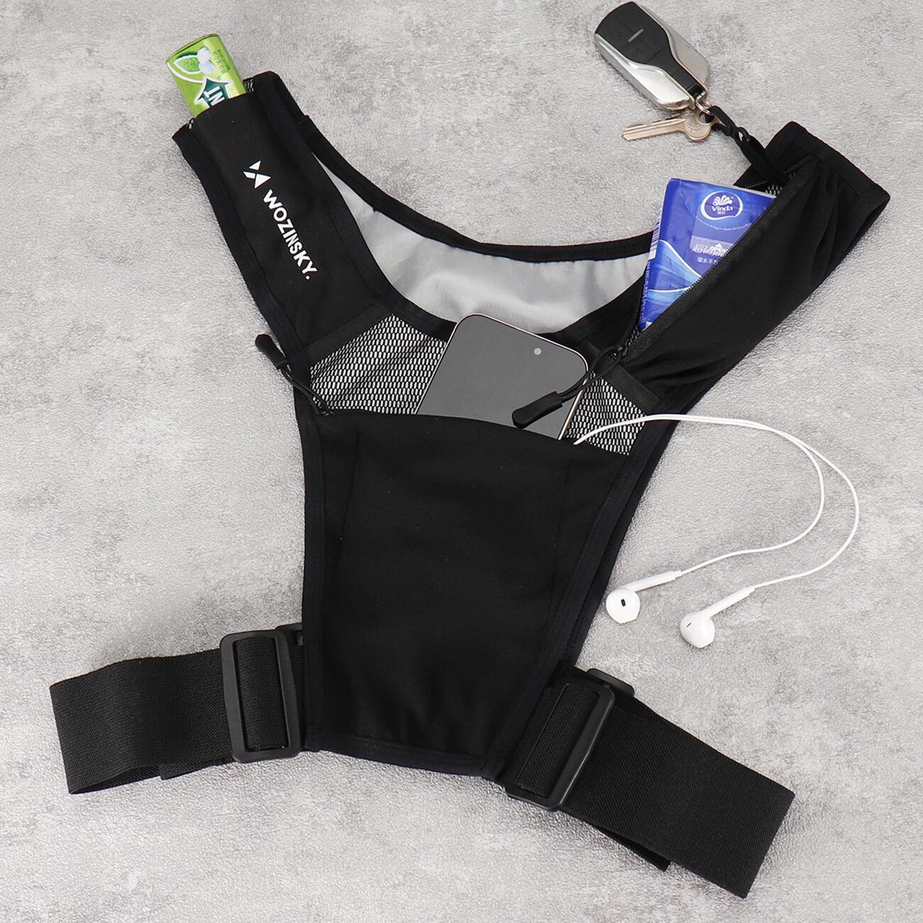 Wozinsky reflecterend hardloopvest - Zwart 7/7