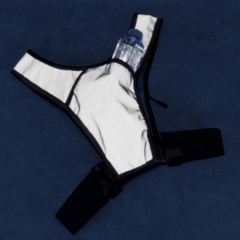 Gilet de course réfléchissant Wozinsky  - Noir