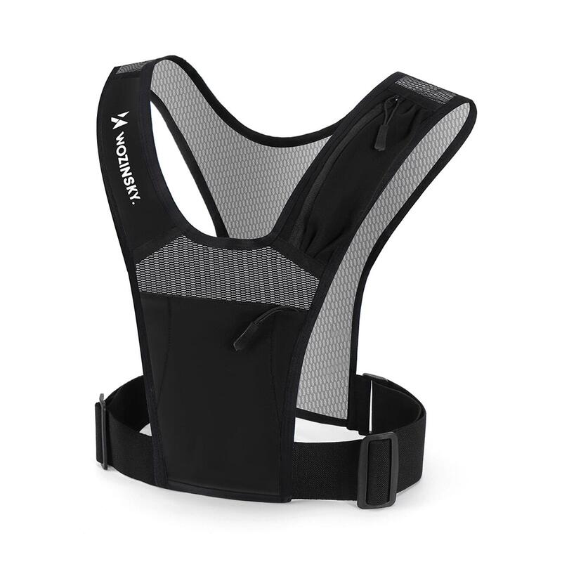 Gilet de course réfléchissant Wozinsky  - Noir