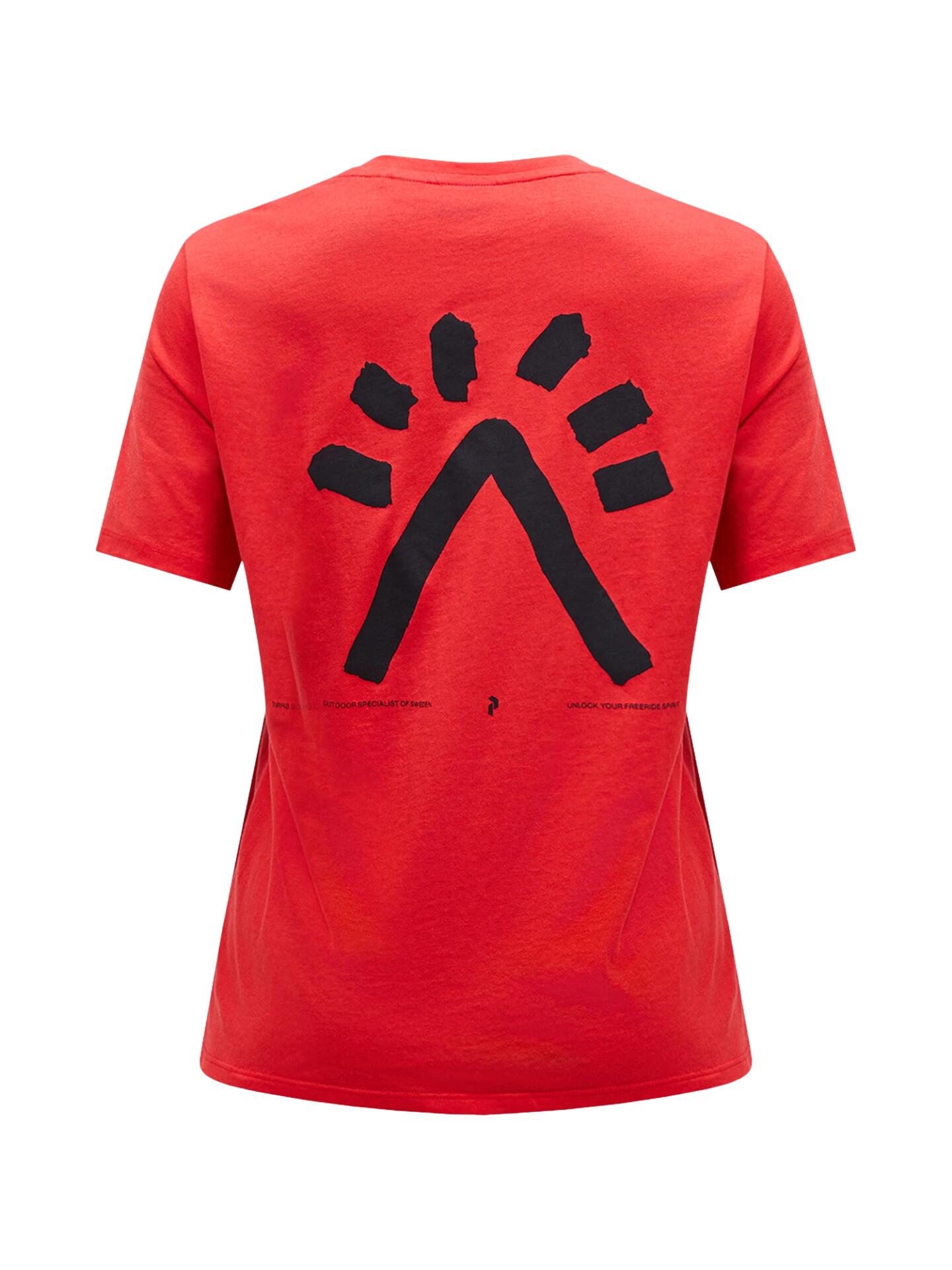 Koszulka Peak Performance damska Explore Graphic Tee czerwona - XS 4/6