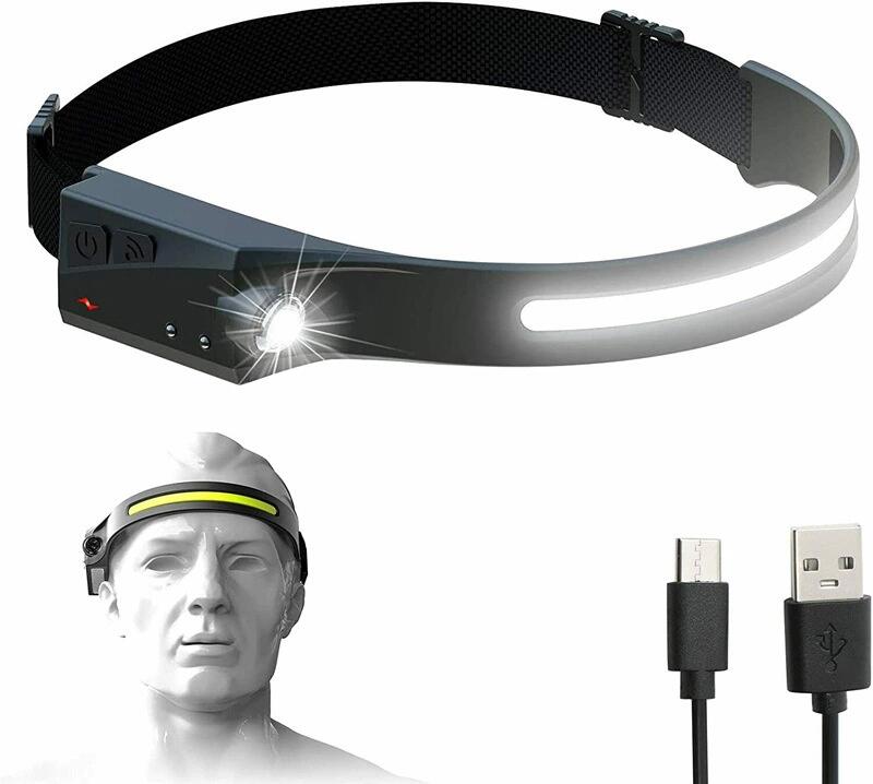 Lampe frontale LED avec capteur de mouvement IPX4 USB-C 1200 mAh 2/7