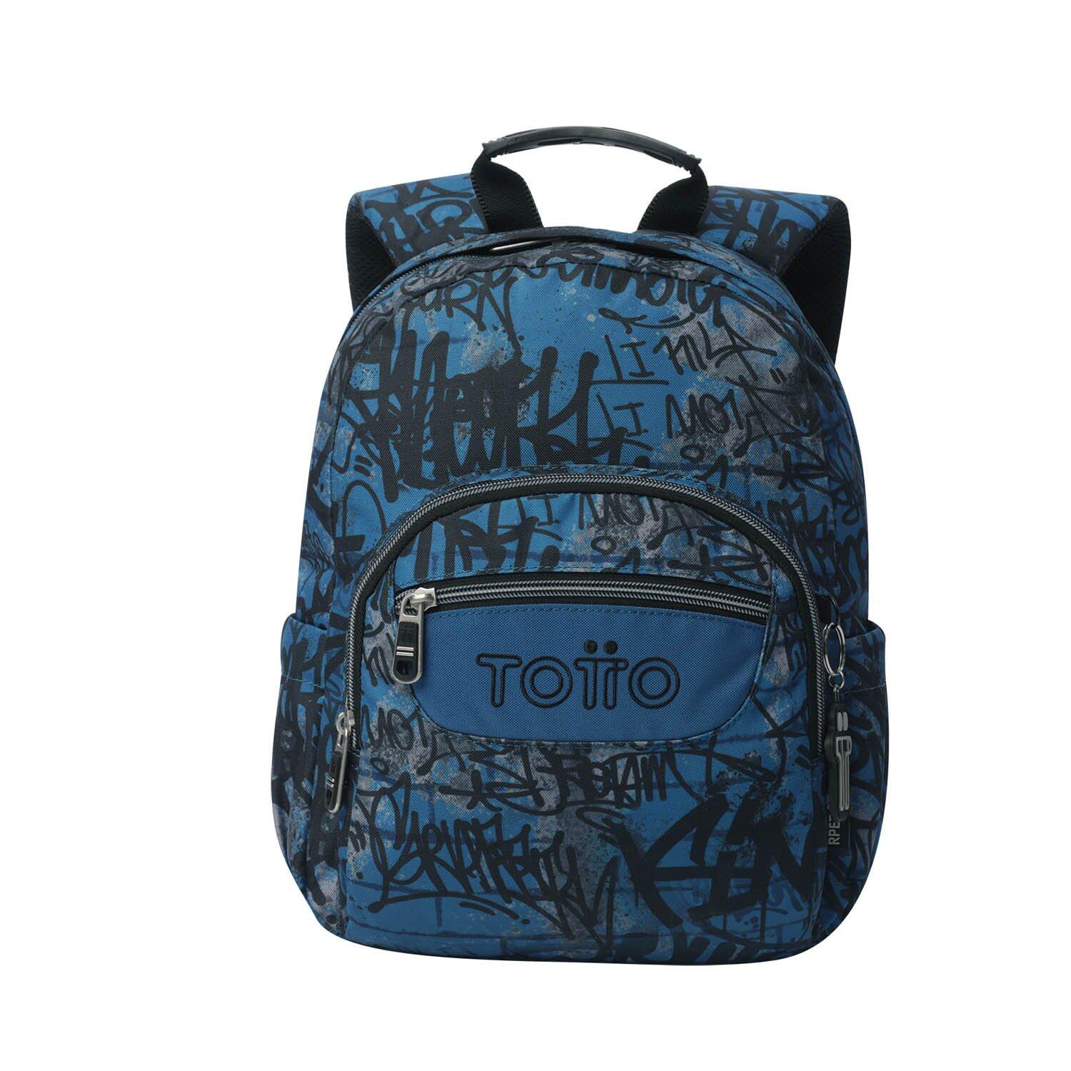 Totto Mochila escolar Tempera Urban Graph Poliéster reciclado 27 x